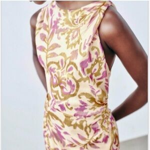 Zara  Dress in Purple and Gold